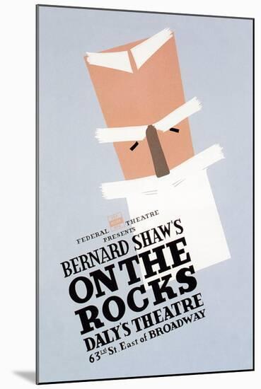 On the Rocks by Bernard Shaw-Ben Lassen-Mounted Art Print