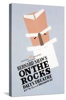 On the Rocks by Bernard Shaw-Ben Lassen-Stretched Canvas