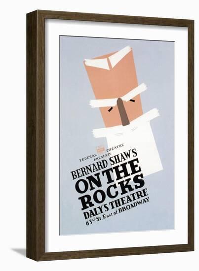 On the Rocks by Bernard Shaw-Ben Lassen-Framed Art Print