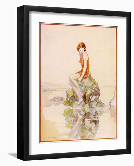 On the Rocks by Lindsay Cable-null-Framed Art Print