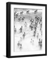 On the Run in Tanzania-Art Wolfe-Framed Photographic Print