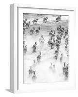 On the Run in Tanzania-Art Wolfe-Framed Photographic Print