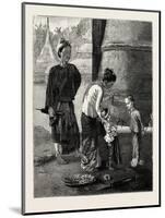 On the Sacred Platform of the Rangoon Pagoda in Burma-null-Mounted Giclee Print