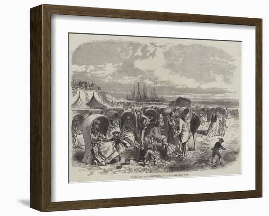 On the Sands at Schevening, Holland-null-Framed Giclee Print