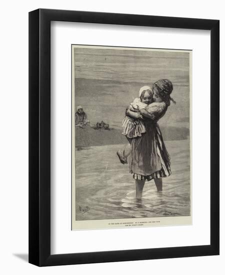 On the Sands at Scheveningen-null-Framed Giclee Print