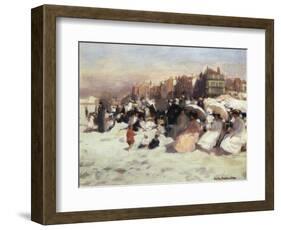 On the Sands by Emile Hoeterickx-Emile Hoeterickx-Framed Giclee Print