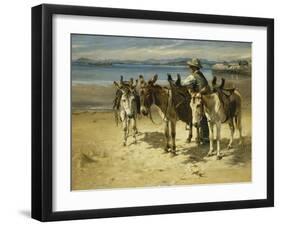 On the Sands, Morecombe-William Woodhouse-Framed Giclee Print