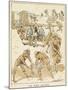 On the Sands-Harry Furniss-Mounted Art Print