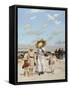 On the Sands-Julius Ehrentraut-Framed Stretched Canvas