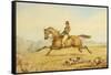 On the Scent-Henry Thomas Alken-Framed Stretched Canvas