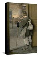On the School Threshold. 1897-Nikolai Petrovich Bogdanow-Bjelski-Stretched Canvas