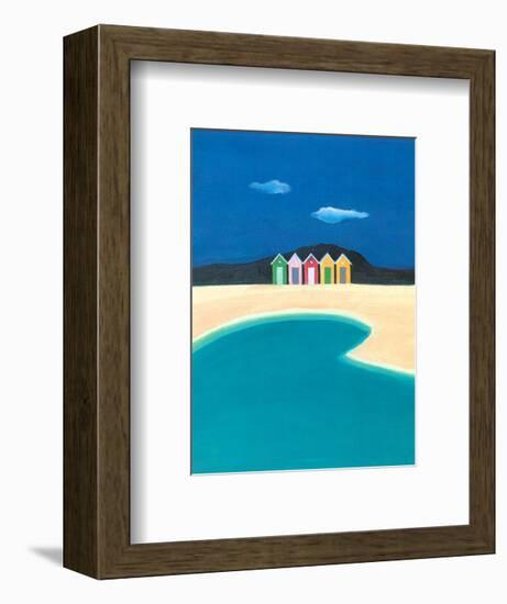 On the Seashore II-A^ Spitz-Framed Art Print