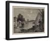 On the Seine Near Bougival, Shells and Leaves-null-Framed Giclee Print