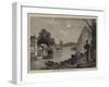 On the Seine Near Bougival, Shells and Leaves-null-Framed Giclee Print