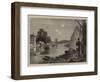 On the Seine Near Bougival, Shells and Leaves-null-Framed Giclee Print
