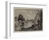 On the Seine Near Bougival, Shells and Leaves-null-Framed Giclee Print