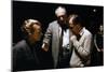 On the set, Woody Allen directs Gena Rowlands and Jacques Haussmann. ANOTHER WOMAN, 1988 directed b-null-Mounted Photo