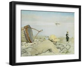 On the Shingle, Honfleur-Eva Gonzales-Framed Giclee Print