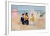 On the Shore, C.1910-14 (Oil on Millboard)-George Leslie Hunter-Framed Giclee Print