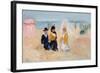 On the Shore, C.1910-14 (Oil on Millboard)-George Leslie Hunter-Framed Giclee Print