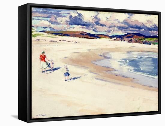 On the Shore, Iona, c.1920s-Francis Campbell Boileau Cadell-Framed Stretched Canvas