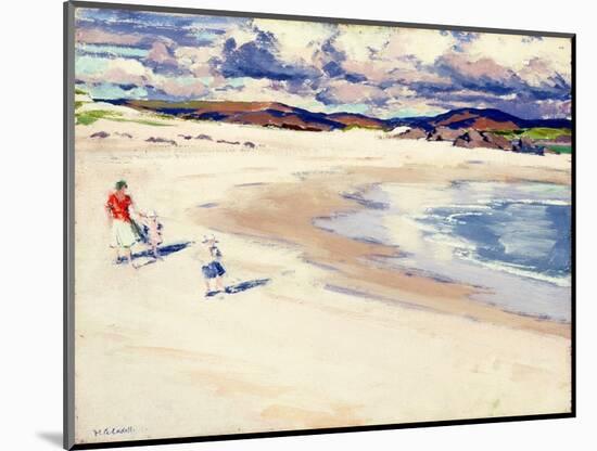 On the Shore, Iona, c.1920s-Francis Campbell Boileau Cadell-Mounted Giclee Print