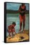 On the Shore, Walden Pond, 2003-Daniel Clarke-Framed Stretched Canvas