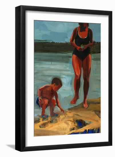 On the Shore, Walden Pond, 2003-Daniel Clarke-Framed Giclee Print