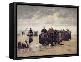 On the Shore-Jacques Eugene Feyen-Framed Stretched Canvas