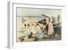 On the Shores of Bognor Regis, Portrait Group of the Harford Couple and Their Children, 1887-Alexander Rossi-Framed Giclee Print
