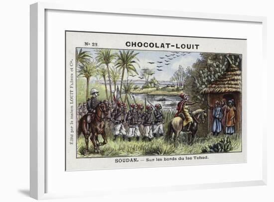On the Shores of Lake Chad, French Sudan-null-Framed Giclee Print