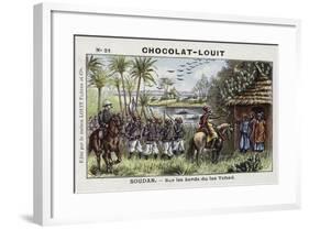 On the Shores of Lake Chad, French Sudan-null-Framed Giclee Print