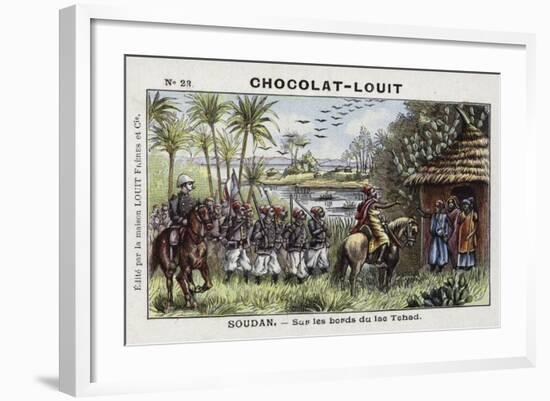 On the Shores of Lake Chad, French Sudan-null-Framed Giclee Print