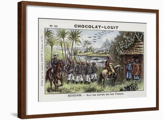 On the Shores of Lake Chad, French Sudan-null-Framed Giclee Print