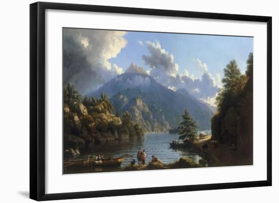 On the Shores of Loch Katrine-John Knox-Framed Giclee Print