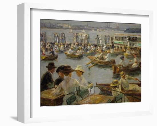 On the Shores of the Alster, Hamburg, 1910-Max Liebermann-Framed Giclee Print