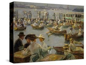 On the Shores of the Alster, Hamburg, 1910-Max Liebermann-Stretched Canvas