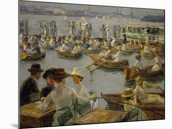 On the Shores of the Alster, Hamburg, 1910-Max Liebermann-Mounted Giclee Print