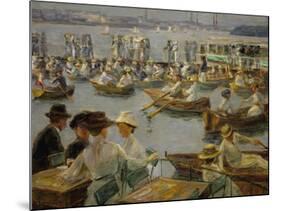 On the Shores of the Alster, Hamburg, 1910-Max Liebermann-Mounted Giclee Print