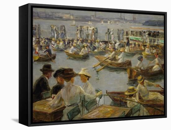 On the Shores of the Alster, Hamburg, 1910-Max Liebermann-Framed Stretched Canvas