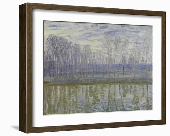 On the Shores of the Loing, 1896-Alfred Sisley-Framed Giclee Print