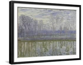 On the Shores of the Loing, 1896-Alfred Sisley-Framed Giclee Print