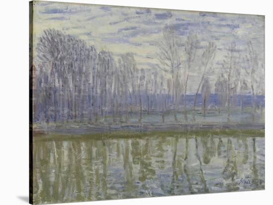 On the Shores of the Loing, 1896-Alfred Sisley-Stretched Canvas