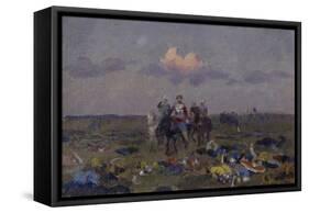 On the Snipes' Field-Andrei Petrovich Ryabushkin-Framed Stretched Canvas