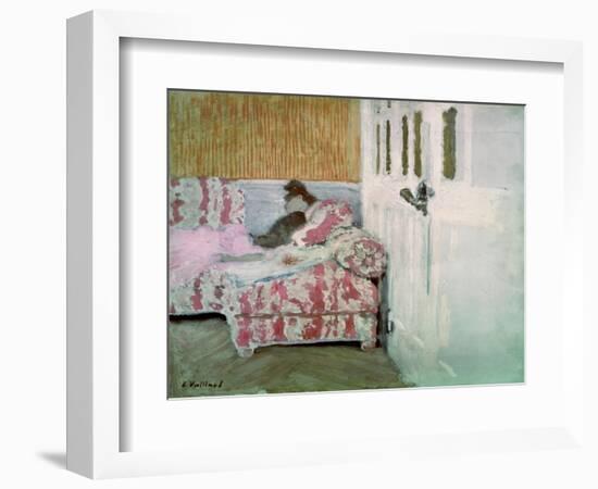 On the Sofa, or the White Room, C.1890-93-Edouard Vuillard-Framed Giclee Print