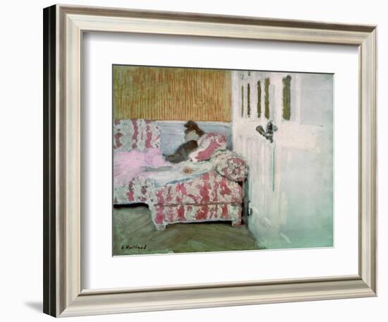 On the Sofa, or the White Room, C.1890-93-Edouard Vuillard-Framed Giclee Print