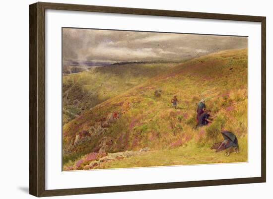 On the South Downs, 1879-Albert Goodwin-Framed Giclee Print