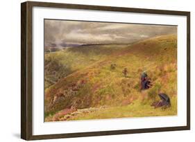 On the South Downs, 1879-Albert Goodwin-Framed Giclee Print