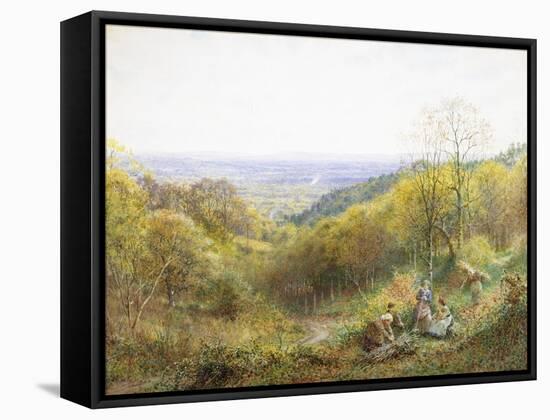 On the South Downs, England-Charles Gregory-Framed Stretched Canvas