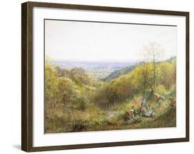 On the South Downs, England-Charles Gregory-Framed Giclee Print